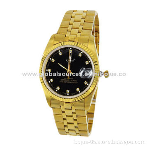 2014 Business Watches with Japan Movement and Gold ColorNew